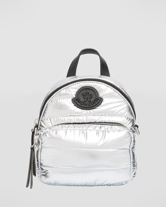 Metallic Silver Leather Back Pack – sassy-caddy-inc.