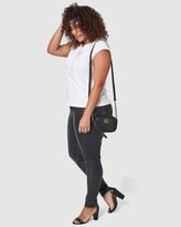 Thumbnail for your product : Something 4 Olivia Women's Black High-Waisted - Rose Coated Jeans