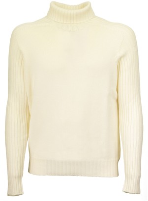 mens yellow mock turtleneck