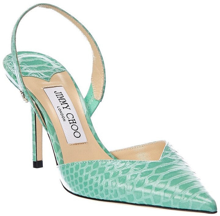 mint green pumps