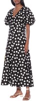 Thumbnail for your product : Lee Mathews Cherry polka-dot cotton maxi dress