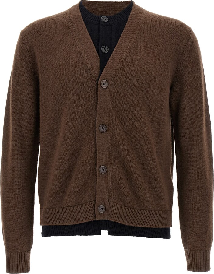J.W.Anderson 'contrast Layered' Cardigan