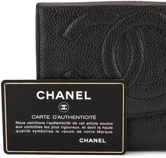 Chanel Pre Owned CC stitch bifold wallet