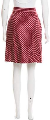 Lela Rose Knee-Length Silk Skirt