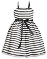 Thumbnail for your product : Un Deux Trois Girl's Striped Party Dress