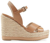 Thumbnail for your product : Hogan Leather Wedge Sandals