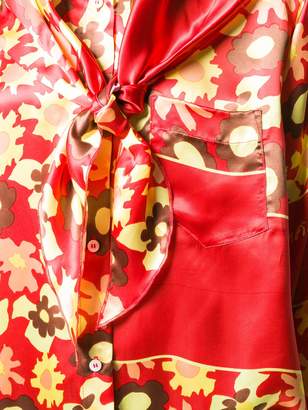 MM6 MAISON MARGIELA floral long-sleeve blouse