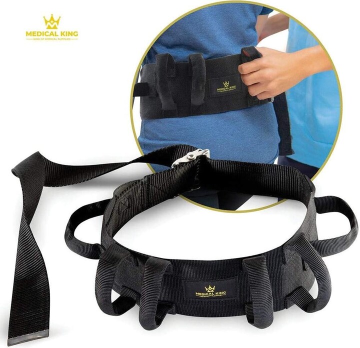 Transfer Belt Fle to unlock 50" holds up 500 LBS Gait Belt With 6