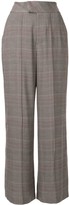 Thumbnail for your product : Muller of Yoshio Kubo Plaid Wide-Leg Tailored Trousers