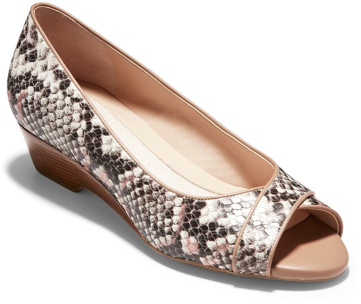cole haan peep toe pumps