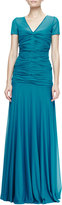 Thumbnail for your product : Halston Gathered-Bodice Jersey Gown