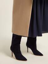 Thumbnail for your product : Gianvito Rossi Slouchy 85 Knee-high Suede Boots - Womens - Navy