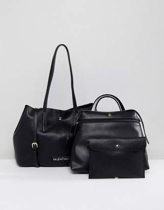 Mario Valentino Valentino By Slouchy 3 In 1 Tote Bag In Black