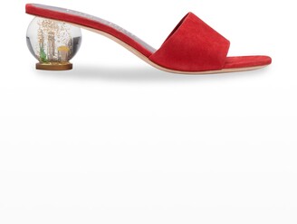 Kate Spade Polished Cityscape Globe-Heel Slide Sandals - ShopStyle
