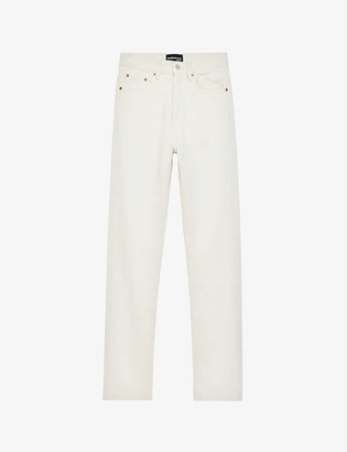 The Kooples Ripped straight relaxed-fit jeans