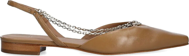 HUGO BOSS Leather Ballerina Shoes
