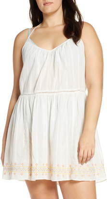 Madewell Embroidered Racerback Cover-Up Dress
