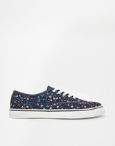 Thumbnail for your product : ASOS Plimsolls With Floral Print