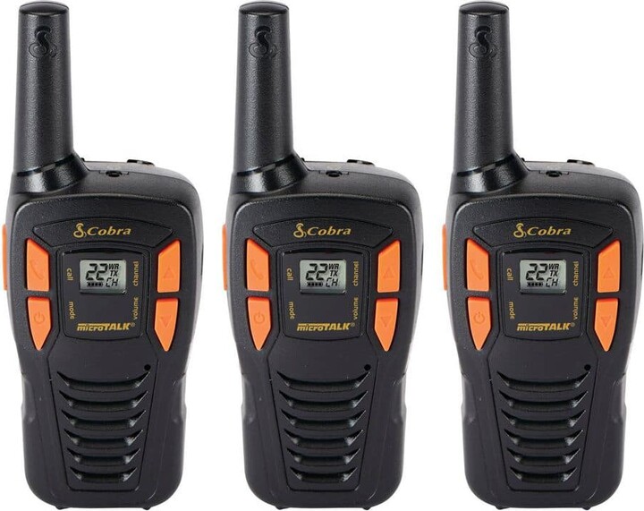 Cobra Compact Family 16-Mile Range 2-Way Radio (3-Pack)
