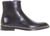 Thumbnail for your product : Lanvin Chain Trimming Leather Ankle Boots
