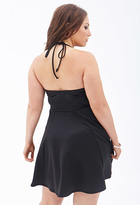 Thumbnail for your product : Forever 21 FOREVER 21+ Lace Yoke Halter Dress