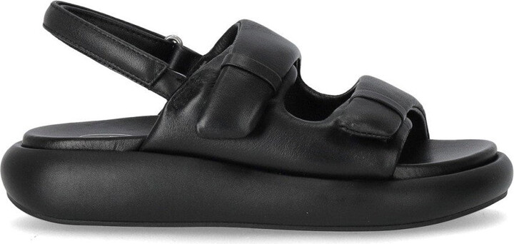 Vinci Black Platform Sandal