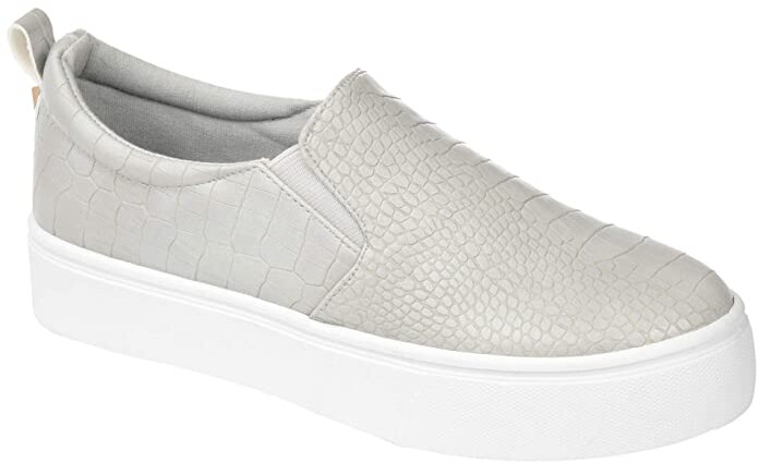 gray platform sneakers