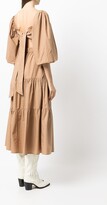 Thumbnail for your product : Sea Layered Shirred Midi Dress