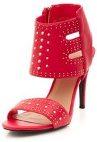 Thumbnail for your product : New Look Black Studded Cut Out High Vamp Heels