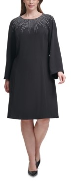 calvin klein plus size white dress