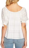 Thumbnail for your product : CeCe Puff-Sleeve Striped Blouse