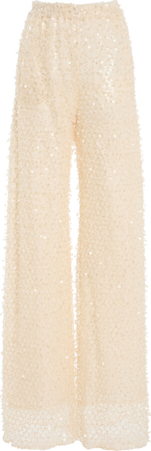 Oscar de la Renta Cashmere Wide-Leg Pantsde la Renta