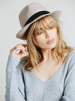 Thumbnail for your product : Free People Christys’ Crown Collection Double Banded Embossed Fedora