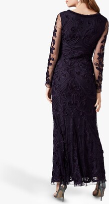 Phase Eight Seymour Tapework Maxi Dress, Nightshade Violet