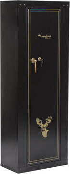 American Furniture Classics Woodmark Metal Cabinet Gun Safe with Key Lock