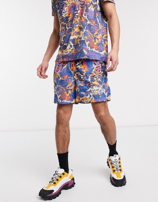 Blood Brother swim shorts in all-over print