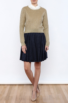 Thumbnail for your product : CQ By Caribbean Queen Gold Cropped Sweater
