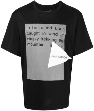 and wander logo-print cotton T-shirt
