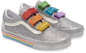 womens glitter vans shoes