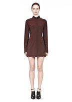 Thumbnail for your product : Alexander Wang Fitted Shirt Dress With Collar Pin
