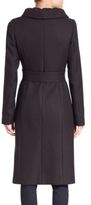 Thumbnail for your product : Milly Italian Twill Ruffle Wrap Coat