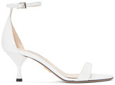 Thumbnail for your product : Prada White Patent Strap Sandals