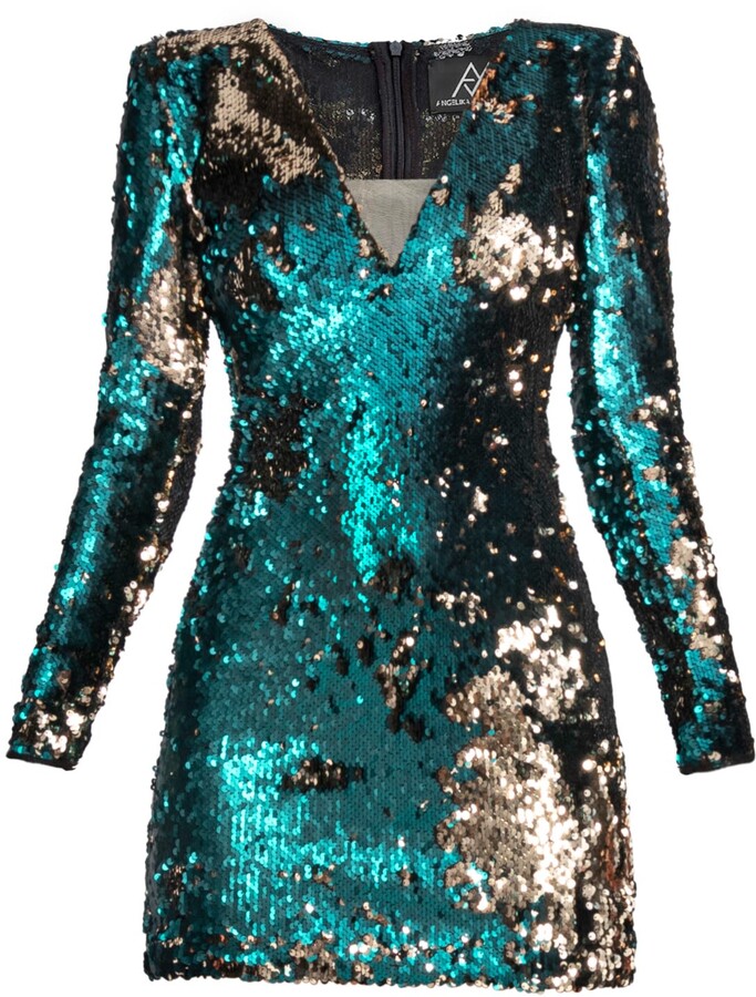 emerald green sequin