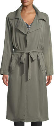 Rachel Pally Plus Size Self-Belt Garment-Dye Twill Trench Coat