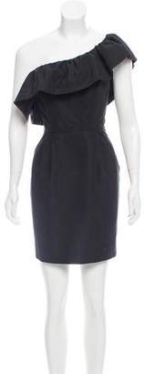 Rebecca Taylor One-Shoulder A-Line Dress