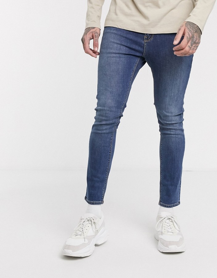 mens cropped skinny jeans