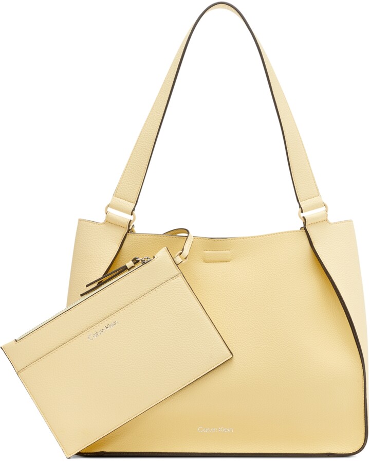 Calvin Klein Yellow Handbags | ShopStyle