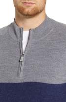 Thumbnail for your product : Peter Millar Colorblock Quarter Zip Wool Pullover