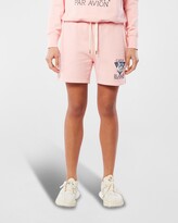 Thumbnail for your product : Casablanca Swan Par Avion Logo Embroidered Sweat Shorts