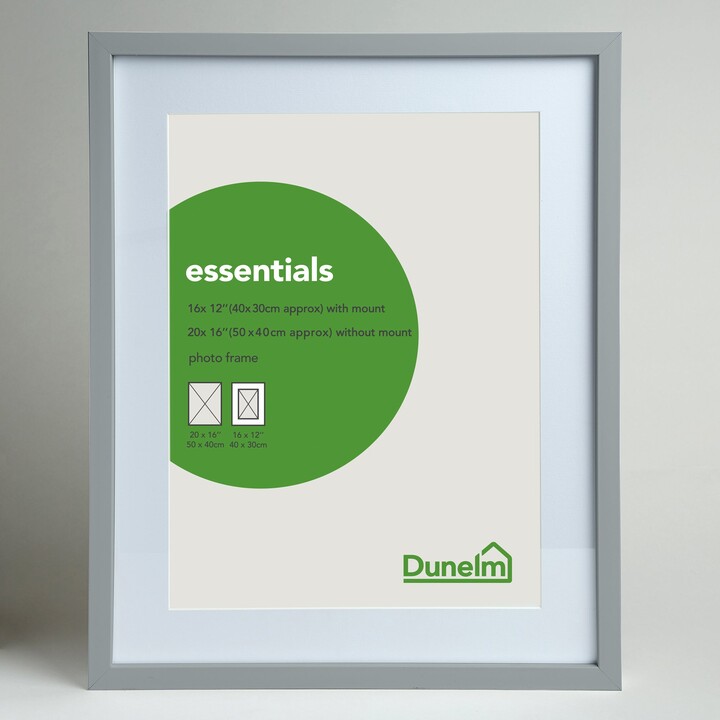 Dunelm Essentials Photo Frame 16" x 12" (40cm x 30cm) Grey ShopStyle